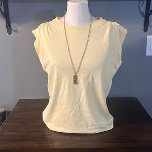 LOFT size S yellow cotton shirt